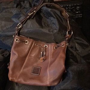 Dooney & Bourke leather “bucket bag” hobo purse